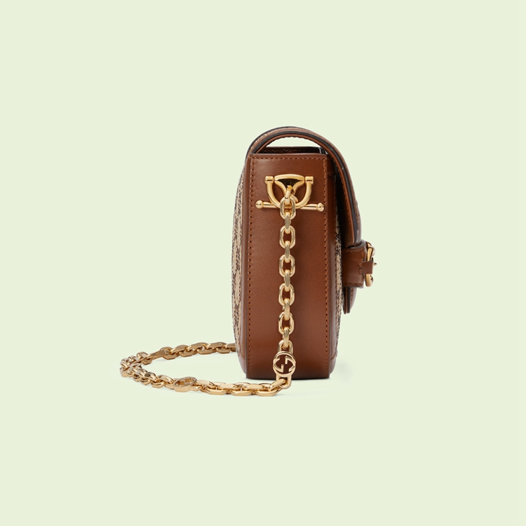 675801.21HRG.2687.010.065.0000.Light Gucci Horsebit 1955 GG mini bag